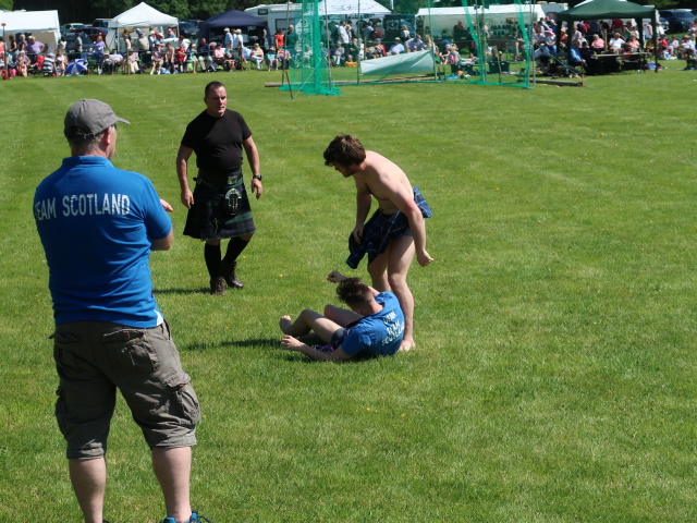 The Atholl Gathering beim Blair Castle: Wrestling (27. Mai)