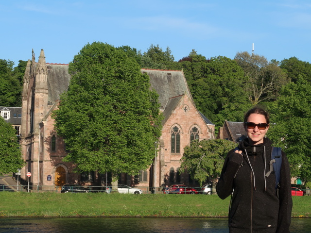 Ness Bank Church und Sabine in Inverness (29. Mai)