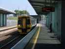 Sabine in der Edinburgh Gateway Station (26. Mai)