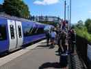 Sabine in der Blair Atholl Station (27. Mai)