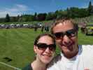 The Atholl Gathering beim Blair Castle: Sabine und ich (27. Mai)