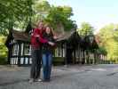 Ich und Sabine in der Dunrobin Castle Station (28. Mai)