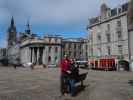 Ich und Sabine in der Castle Street in Aberdeen (30. Mai)