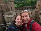 Sabine und ich im Linlithgow Palace (31. Mai)