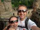 Sabine und ich im Linlithgow Palace (31. Mai)