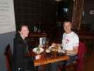 Sabine und ich im Pibroch Restaurant in Edinburgh (1. Juni)