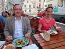 Erich und Carmen im Restaurant Odysseus