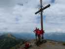 Ich, Gudrun und Christoph auf der Viggarspitze, 2.306 m (9. Juni)