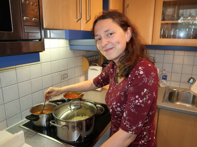 Sabine in meiner Wohnung