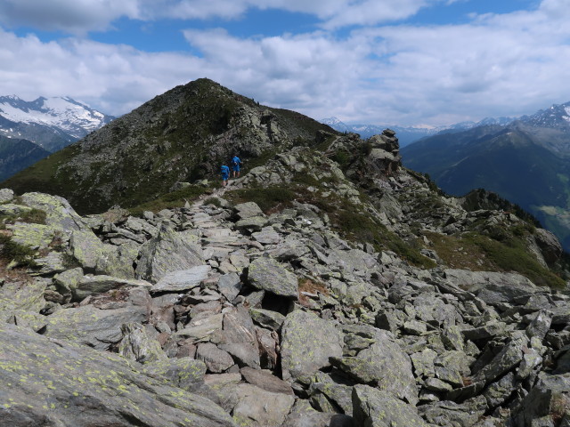 Daniel und Christian am Weg 18 zwischen Seewassernock und Kleinem Nock