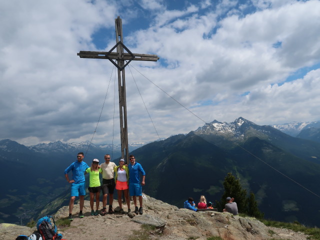 Christian, Sigrid, ich, Leonie und Daniel am Kleinen Nock, 2.227 m