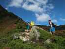 Leonie, Sigrid und Christian am Weg 27 zwischen Michlreis-Alm und Speikboden