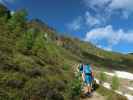 Sigrid, Christian und Daniel am Weg 27 zwischen Michlreis-Alm und Speikboden