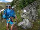 Speikboden-Klettersteig: Daniel und Christian beim Notausstieg