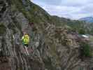 Speikboden-Klettersteig: Sigrid und Christian auf der Seilbrücke