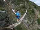 Speikboden-Klettersteig: Christian auf der Nepalbrücke