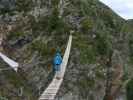 Speikboden-Klettersteig: Daniel und Christian auf der Nepalbrücke