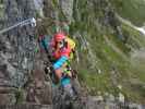 Speikboden-Klettersteig: Sigrid und Leonie zwischen Nepalbrücke und Ausstieg