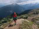 Speikboden-Klettersteig: Sigrid beim Ausstieg