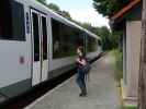 Sabine im Bahnhof Unterhöflein