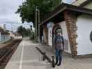 Sabine im Bahnhof Zöbing, 