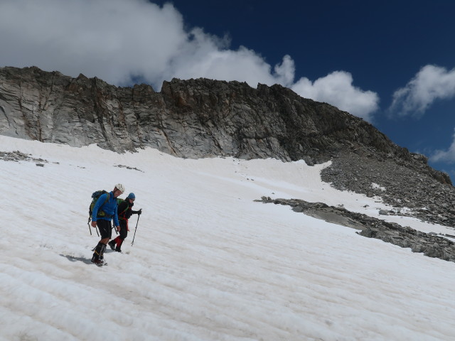 Christoph und Irene zwischen Östlichem Nevesferner und Neveser Höhenweg (30. Juni)