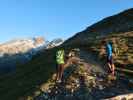 Irene und Christoph am Neveser Höhenweg zwischen Nevesjoch und Östlichem Nevesferner (30. Juni)