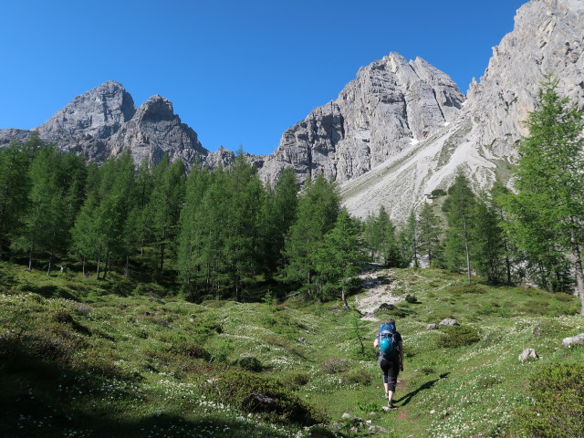 Irene am Egerländerweg zwischen Insteinhütte und Marcherstein