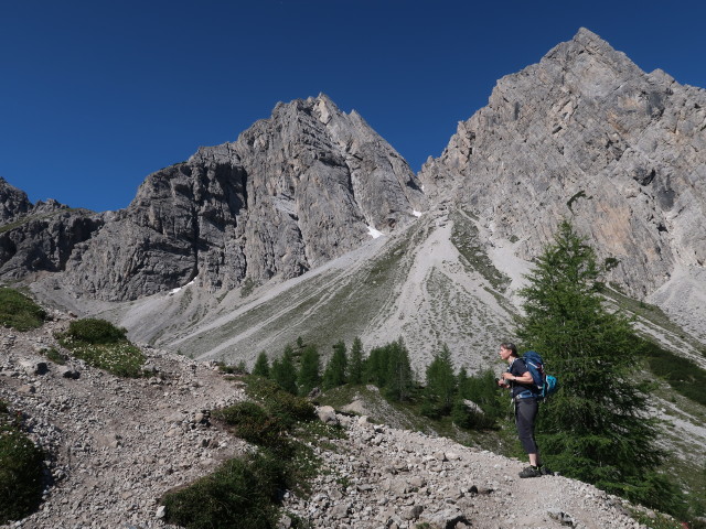 Irene am Egerländerweg zwischen Insteinhütte und Marcherstein