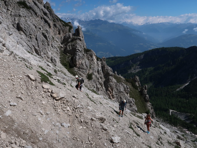 Alexander, Christoph und Irmgard zwischen Marcherstein und Kleiner Gamswiesenspitze