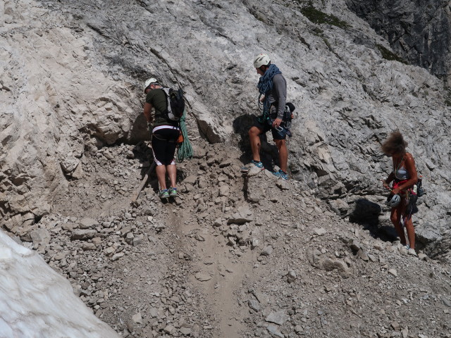 Alexander, Christoph und Irmgard zwischen Marcherstein und Kleiner Gamswiesenspitze