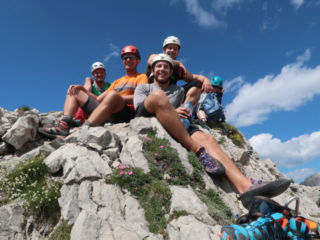 Reinhard, ich, Christoph, Alexander und Irene auf der Kleinen Gamswiesenspitze, 2.454 m