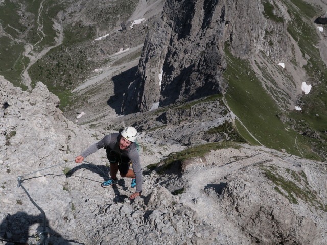 Christoph zwischen Kleiner Gamswiesenspitze und Kerschbaumertörl