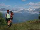 Michaela und Marion zwischen Bergstation der Goldriedbahn und Bunköpfl