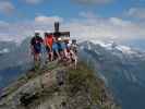 Josef, Marion, Frank, Ulrike, Sonja und Michaela am Bunköpfl, 2.419 m