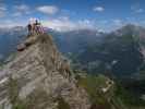 Josef, Marion, Frank, Ulrike, Sonja und Michaela am Bunköpfl, 2.419 m