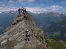 Josef, Marion, Frank, Ulrike, Michaela und Sonja am Bunköpfl, 2.419 m