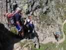 Josef, Sonja, Ulrike und Frank am Weg 515 zwischen Rotenkogel und Gorner