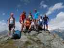 Sonja, Marion, ich, Michaela, Erich, Frank, Ulrike und Josef am Gorner, 2.702 m