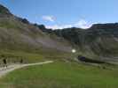 Ulrike, Sonja, Frank, Erich, Josef, Marion und Michaela am Weg 518 zwischen Cimaross und Goldriedsee