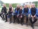 Erich, Frank, Miriam, Moritz, Marion und Josef im Eddy Rafting Center