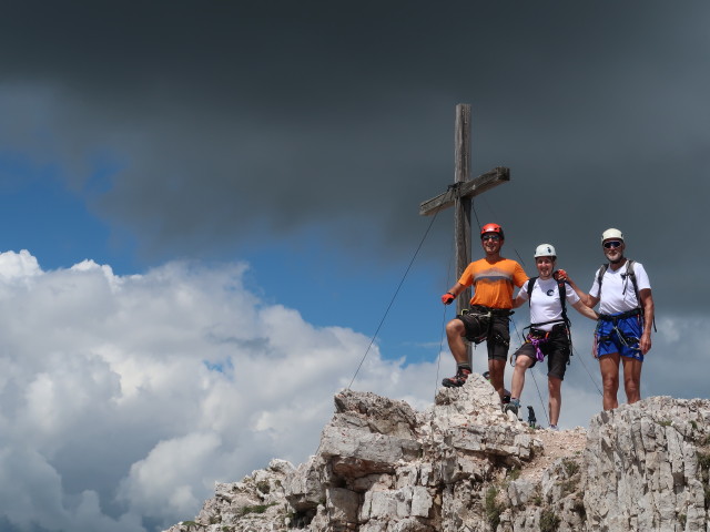 Ich, Sonja und Josef am Monte Averau, 2.649 m