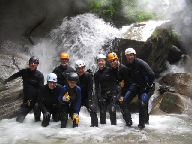 Erich, Ulrike, Josef, Moritz, Marion, Sonja, Miriam und ich