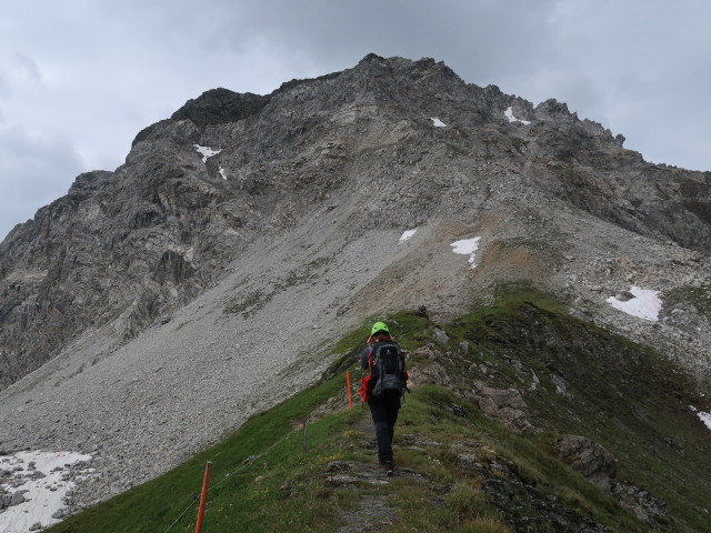 Carmen zwischen H&ouml;rnligrat und Tschirpen-Klettersteig