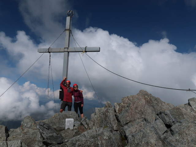 Ich und Angela am Glockturm, 3.353 m (4. Aug.)