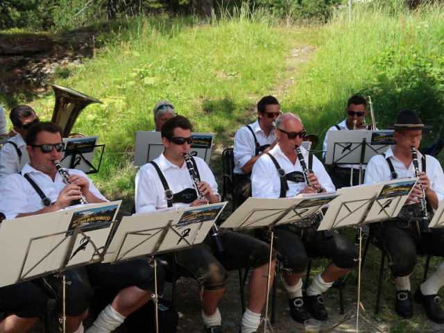Kaunertaler M&uuml;hlbachmusi beim Gepatschhaus, 1.925 m (5. Aug.)