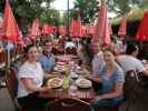 Agata, Jakob, ich und Sabine im Strandgasthaus Birner