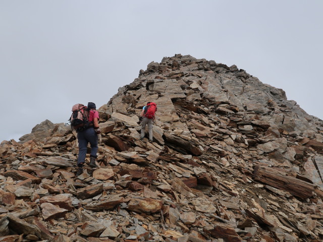 Gudrun und Christoph zwischen Ramolferner und N&ouml;rdlichem Ramolkogel (11. Aug.)