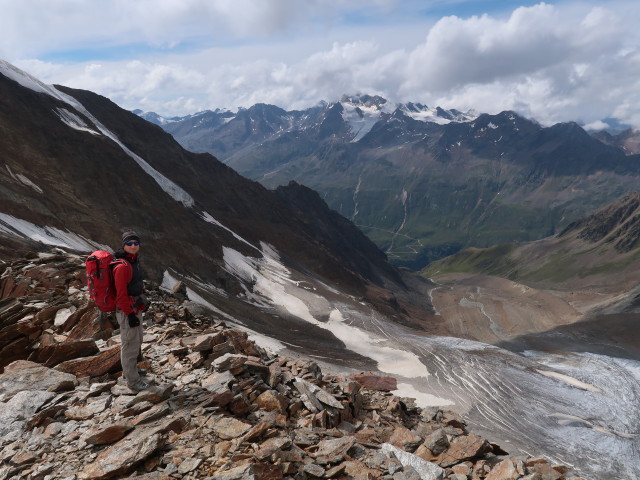 Christoph zwischen N&ouml;rdlichem Ramolkogel und Ramolferner (11. Aug.)