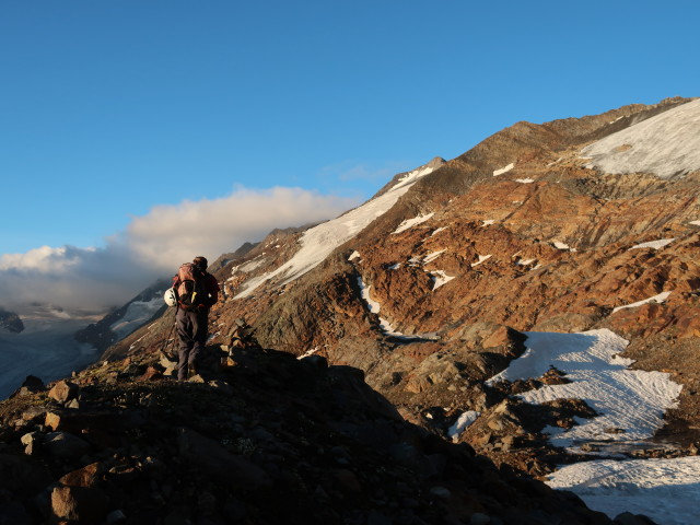 Gudrun zwischen Ramolhaus und Firmisanjoch (12. Aug.)